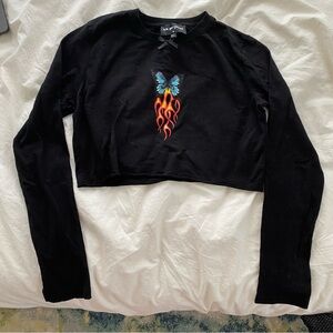 Cropped Long Sleeve T